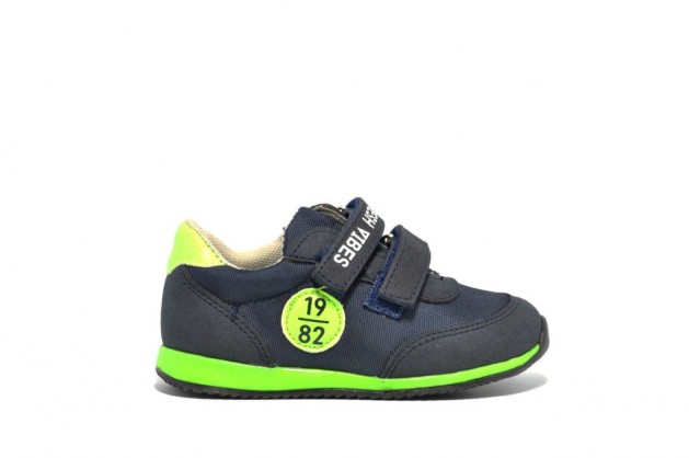 Baby Sneakers Blauw En Groen