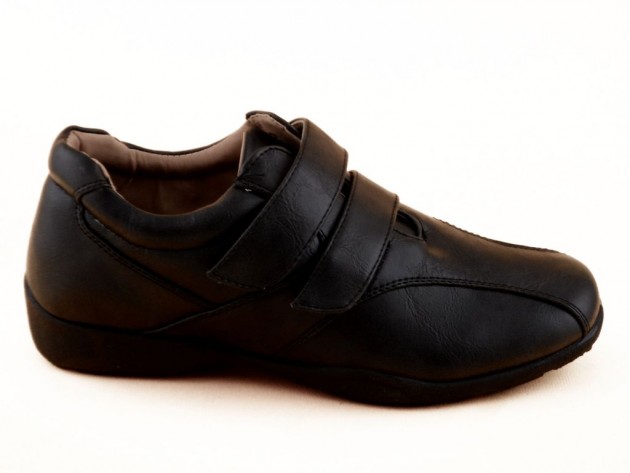 Dames Velcro Zwart Schoen