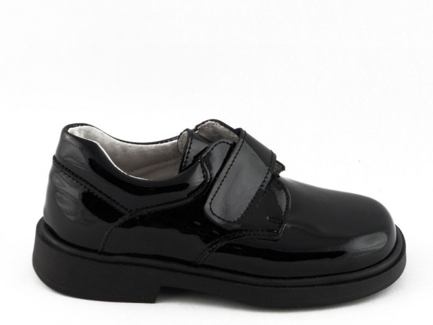 Kinderschoenen Lak Zwart Velcro Klassiek Tny