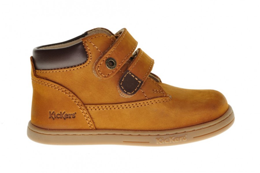 Zonnebrand JEP Primitief Kickers Tackeasy Camel Marron - Velcro schoenen - Kinderschoenen |  ModaShoes.nl