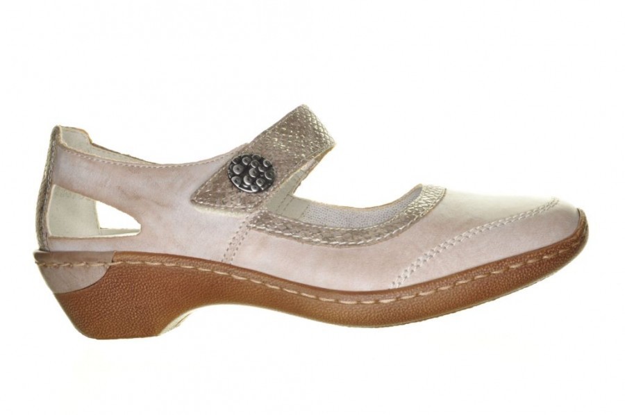 Pump Rieker Beige - Comfort schoenen - Damesschoenen |