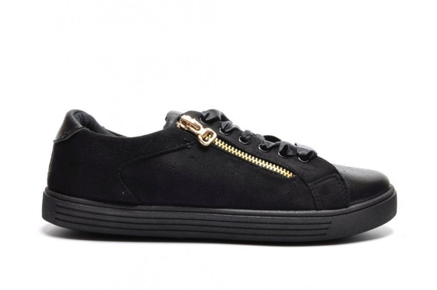 Zwarte Sneaker Rits - Sneakers - | ModaShoes.nl