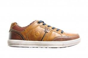Cognac Sneaker Heren Casual