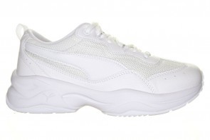 Puma Witte Comfort Sneaker Met Veters